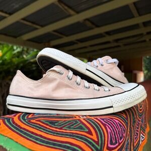 Converse Chuck Taylor All Star Low Metallic Shimmer Pink Womens Size 9 563412F